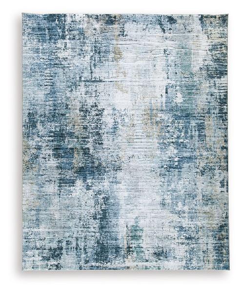 Image of Arlenmont - 8' x 10' Rug - Blue / White / Brown