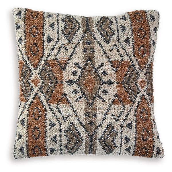 Image of Kierenworth - Pillow (Set of 4) - Sienna / Ivory / Black