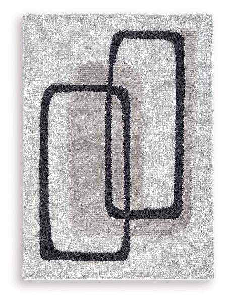 Image of Davismour - 5' x 7' Rug - Ivory / Taupe / Charcoal