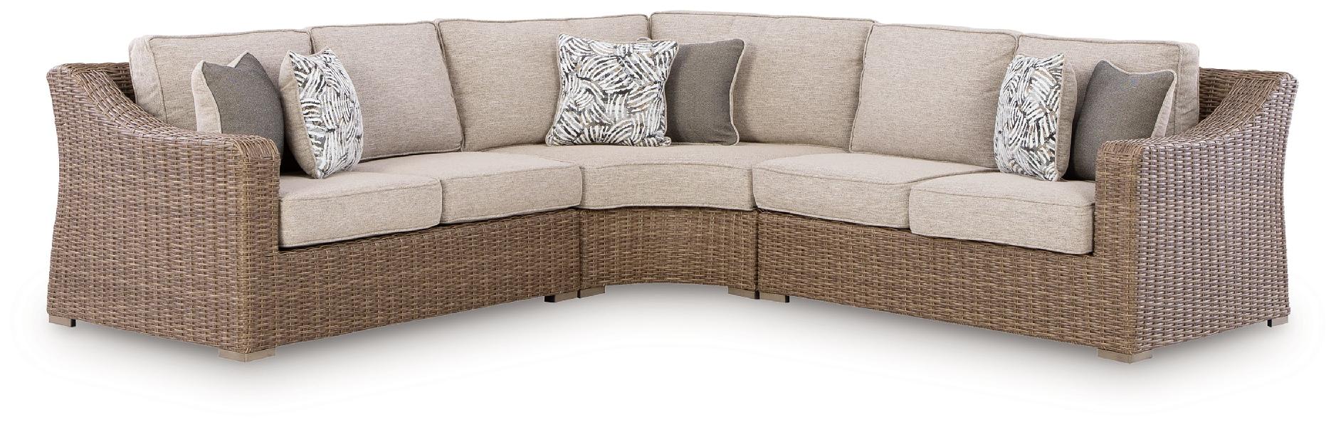 Image of Laguna Heights - 3-Piece Outdoor Sectional - Beige