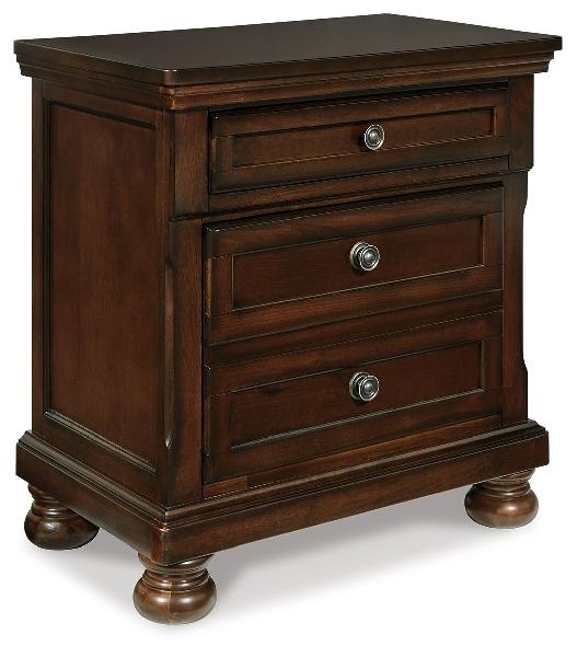 Image of Porter - Two Drawer Night Stand - Dark Brown