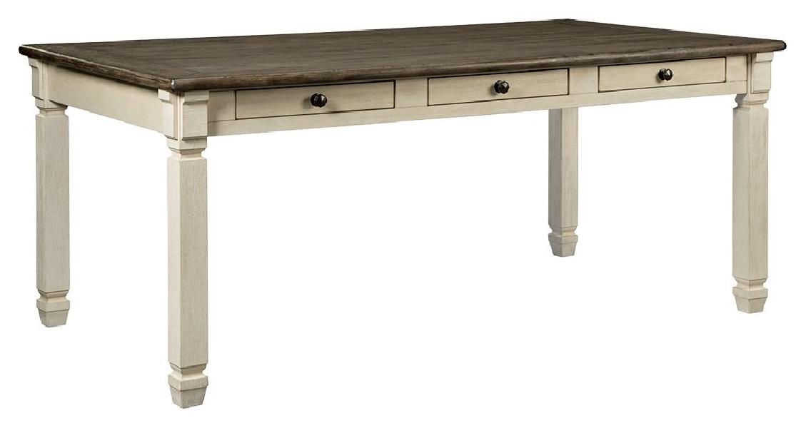 Image of Bolanburg - Rectangular Dining Room Table - Beige