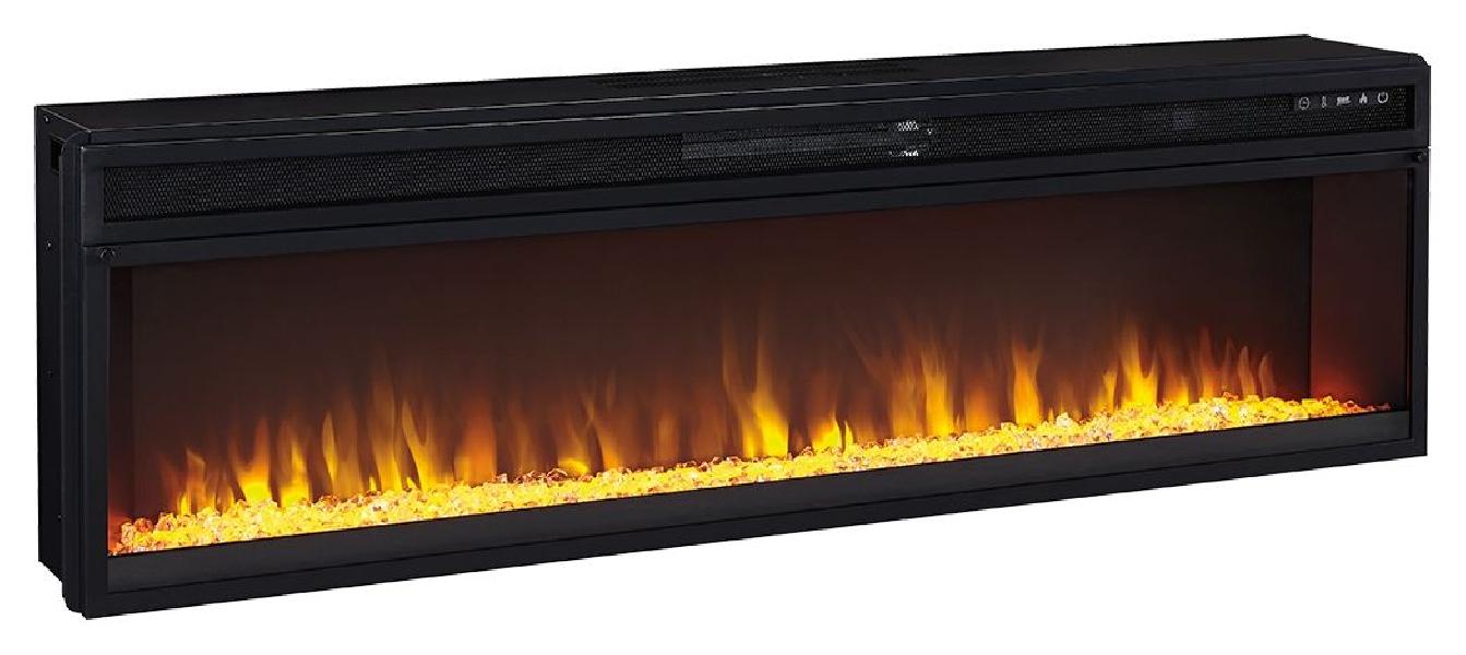 Image of Entertainment Accessories - Wide Fireplace Insert - Black