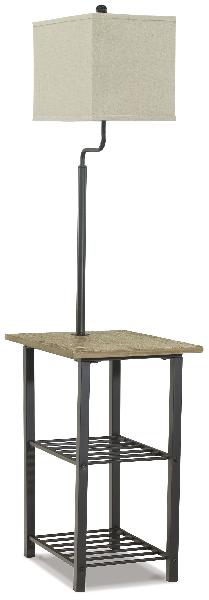 Image of Shianne - Metal Tray Lamp  - Black