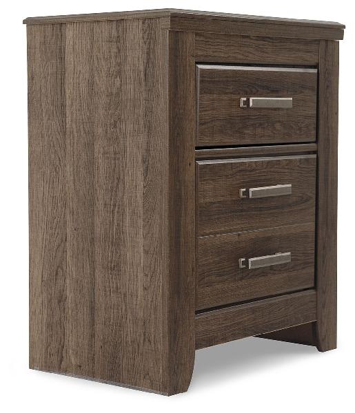 Image of Juararo - Two Drawer Night Stand - Dark Brown