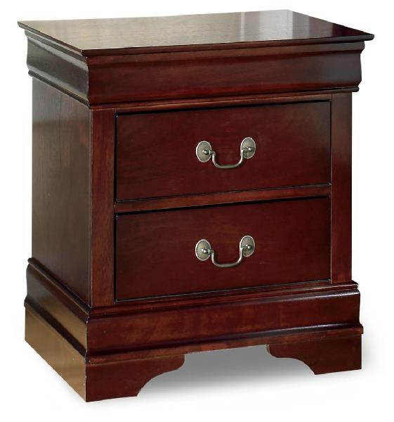 Image of Alisdair - Two Drawer Night Stand - Reddish Brown