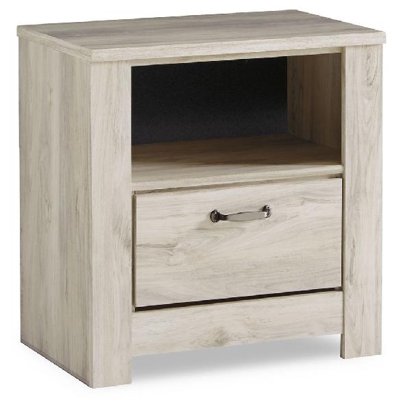 Image of Bellaby - One Drawer Night Stand - Whitewash