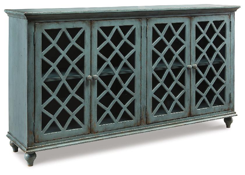 Image of Mirimyn - Accent Cabinet - Vintage Finish - Antique Teal