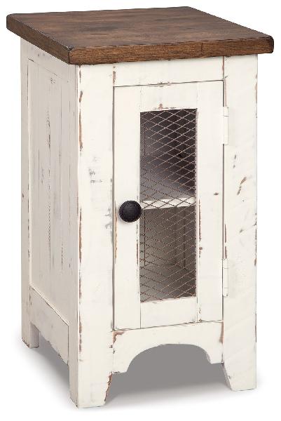 Image of Wystfield - Chair Side End Table - White / Brown