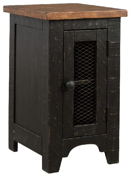 Image of Valebeck - Chair Side End Table - Black / Brown