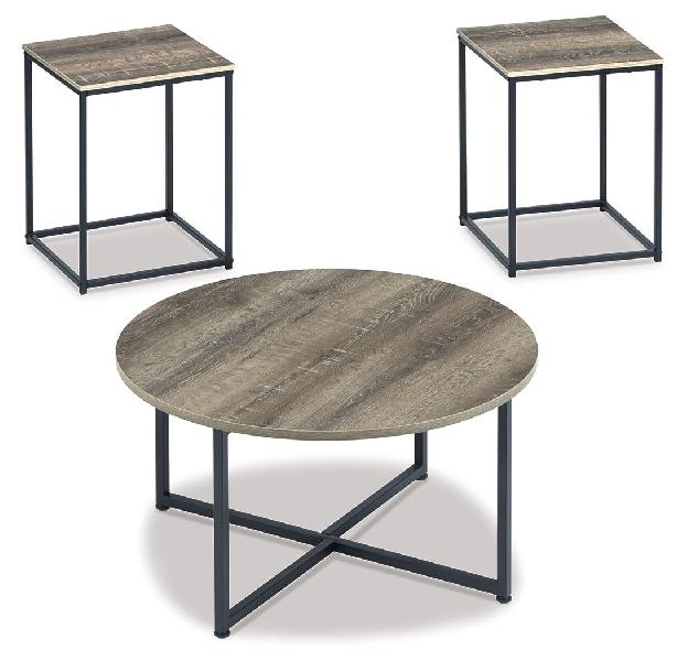 Image of Wadeworth - Occasional Table Set (Set of 3) - Brown / Beige