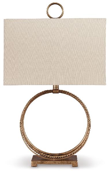 Image of Mahala - Metal Table Lamp  - Antique Gold Finish
