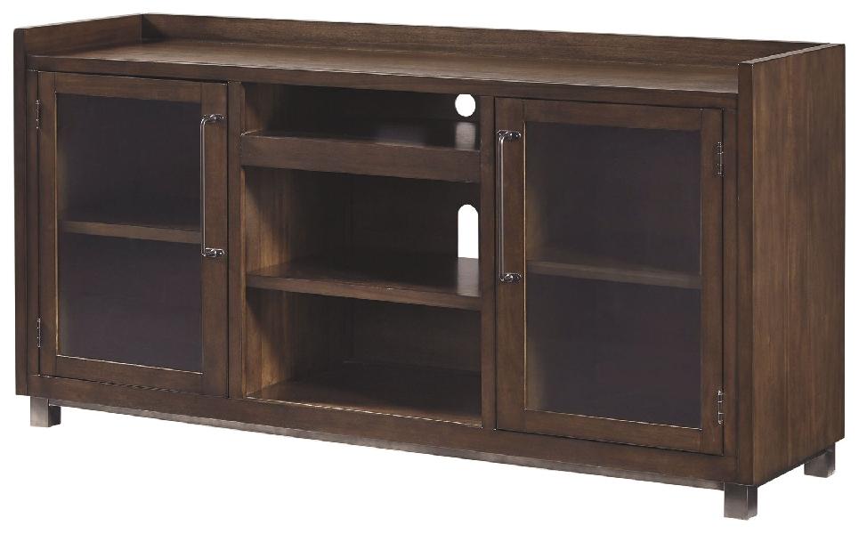 Image of Starmore - XL TV Stand w/Fireplace Option - Brown