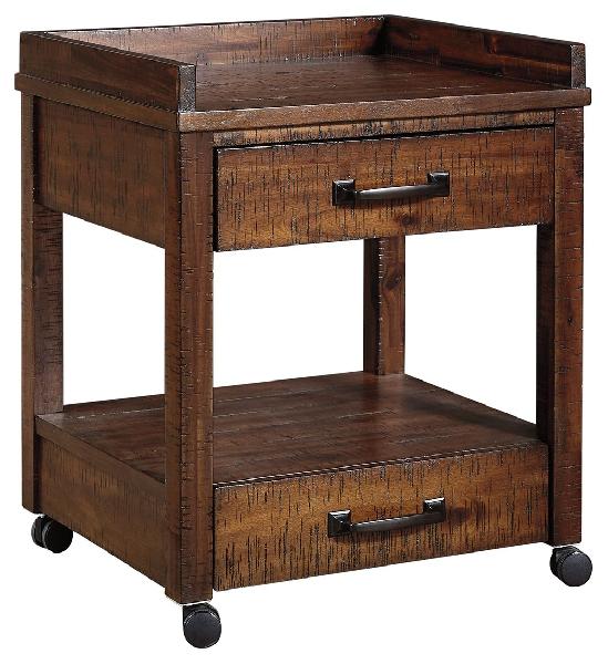 Image of Baldridge - Printer Stand - Rustic Brown