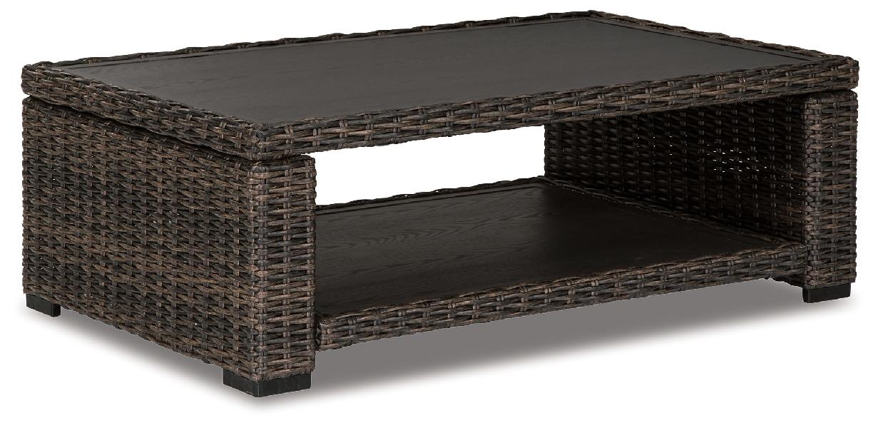 Image of Grasson Lane - Rectangular Cocktail Table - Brown