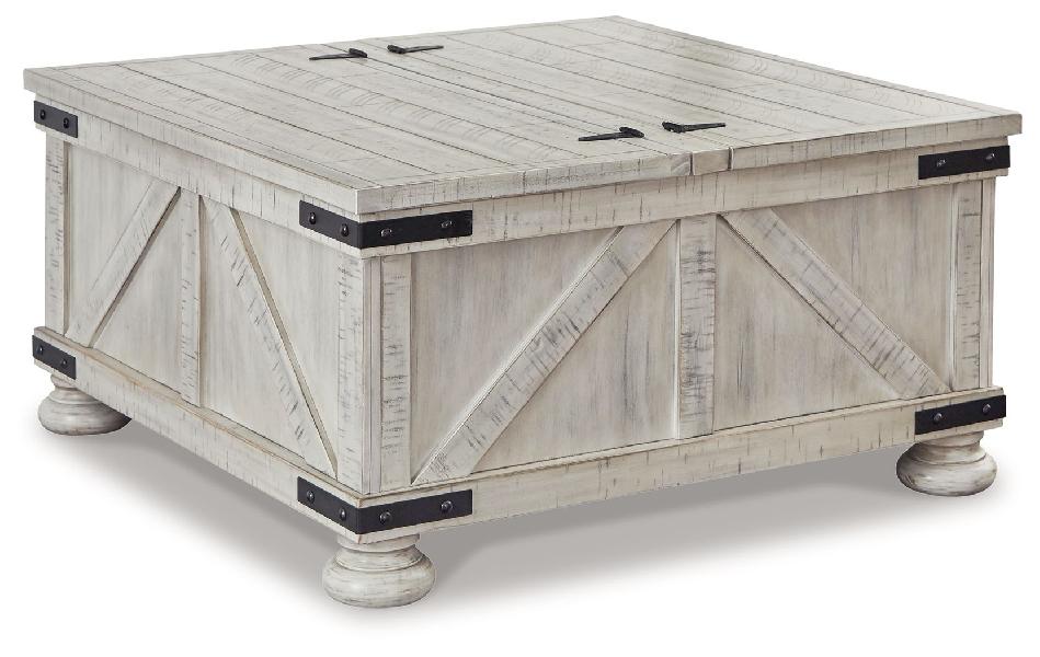 Image of Carynhurst - Cocktail Table with Storage - Whitewash
