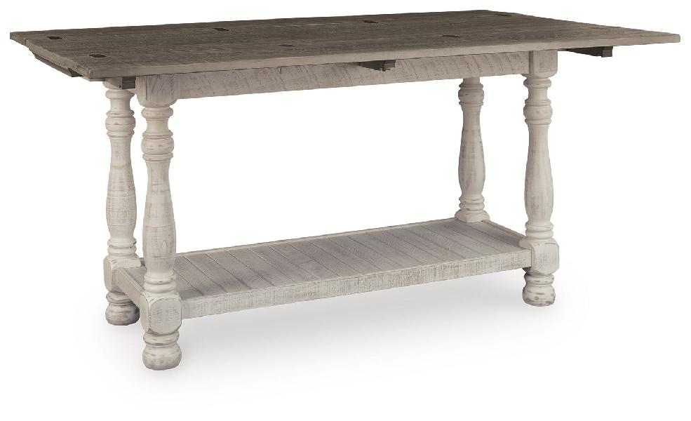 Image of Havalance - Flip Top Sofa Table - Gray / White