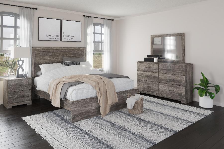 Image of Ralinksi - Two Drawer Night Stand - Gray