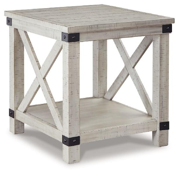 Image of Carynhurst - Rectangular End Table - Whitewash