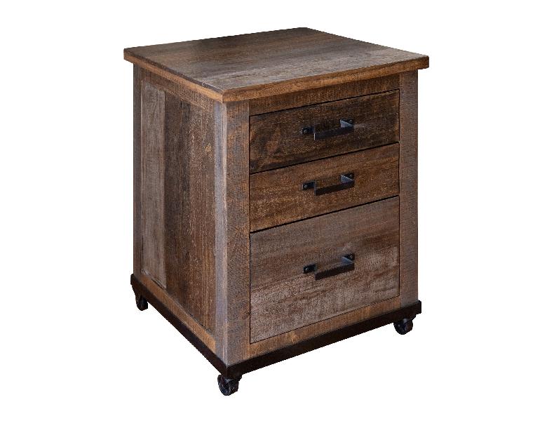 Image of Loft - File Cabinet - Two Tone Gray / Brown