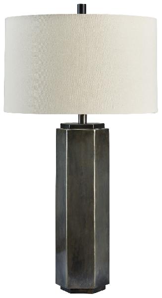 Image of Dirkton - Metal Table Lamp  - Antique Pewter Finish