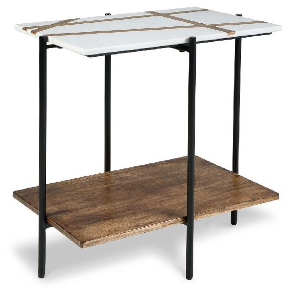 Image of Braxmore - Accent Table - White / Light Brown