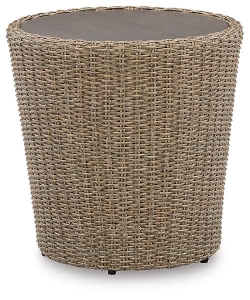 Image of Danson - Round End Table - Beige