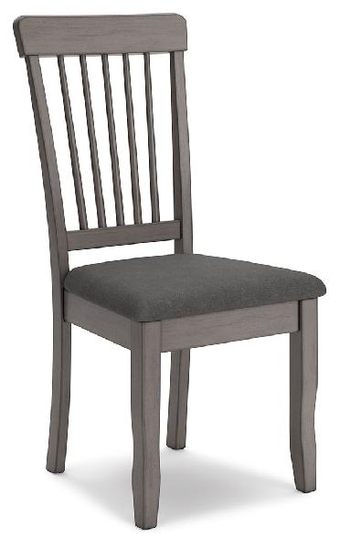 Image of Shullden - Dining Room Side Chair (Set of 2) - Gray