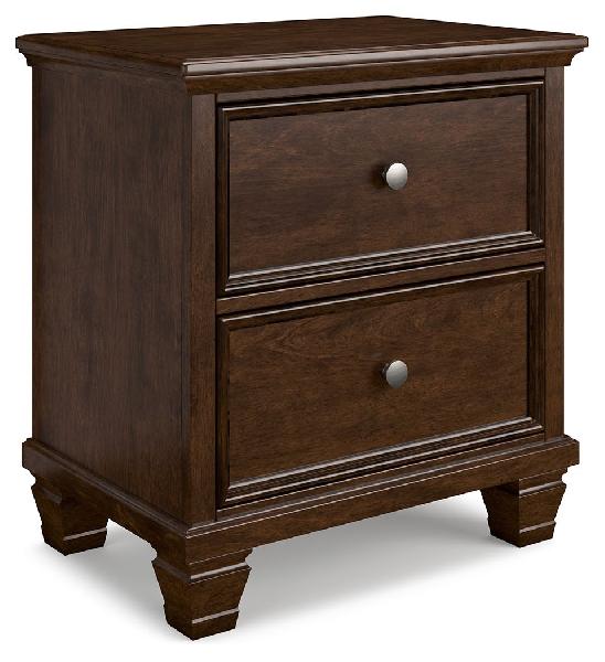 Image of Danabrin - Two Drawer Nightstand - Brown