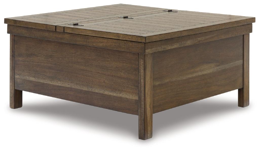 Image of Moriville - Lift Top Cocktail Table - Grayish Brown