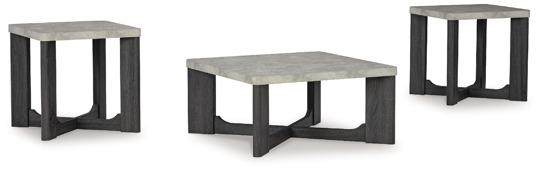 Image of Sharstorm - Occasional Table Set (Set of 3) - Two-tone Gray