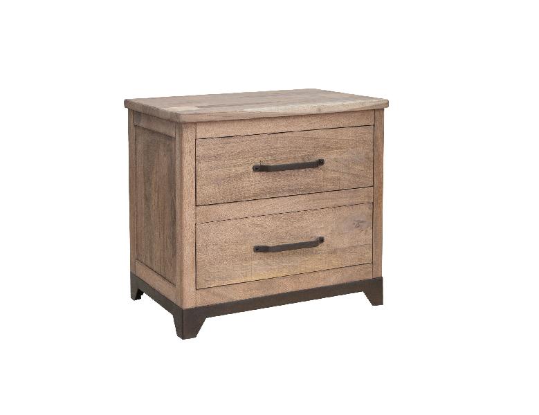 Image of Natural Parota - Nightstand - Brown Cappuccino