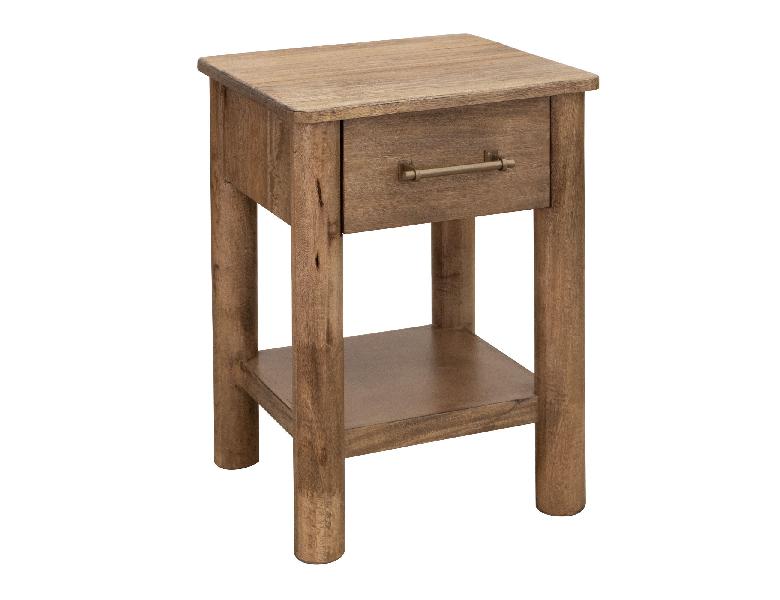 Image of Olimpia - Chairside Table - Towny Brown