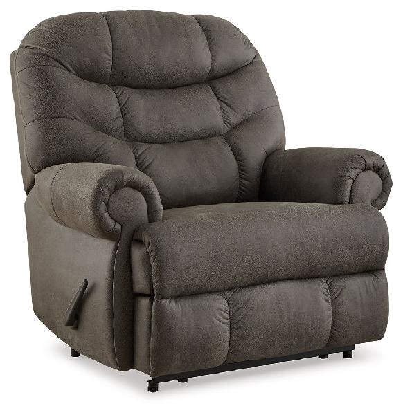 Image of Camera Time - Zero Wall Recliner - Faux Leather - Gunmetal