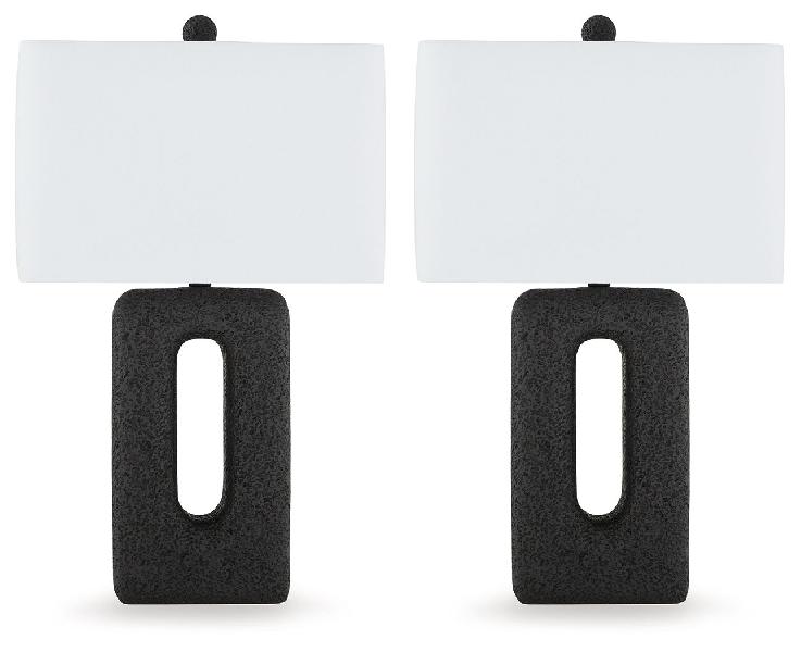 Image of Wimmings - Poly Table Lamp (Set of 2) - Black