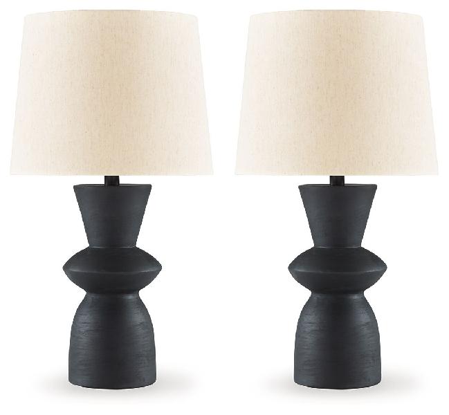 Image of Scarbot - Paper Table Lamp (Set of 2) - Distressed Black
