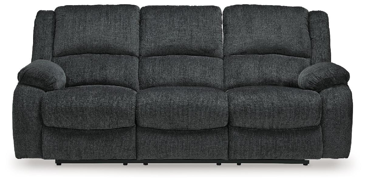 Image of Draycoll - Reclining Sofa - Fabric - Slate