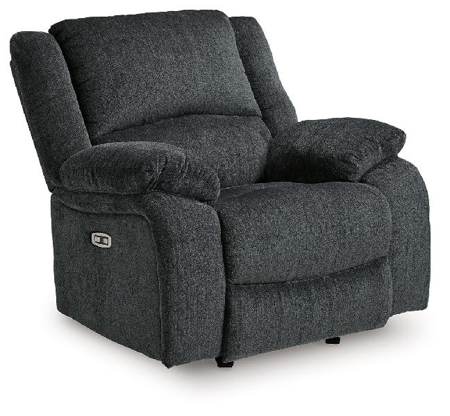 Image of Draycoll - Power Rocker Recliner - Fabric - Slate