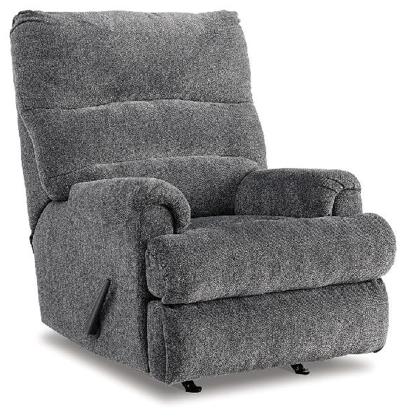 Image of Man Fort - Rocker Recliner - Fabric - Graphite