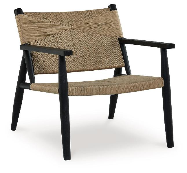 Image of Halfmore - Accent Chair - Black / Natural