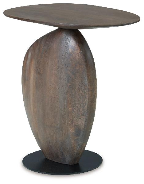Image of Cormmet - Accent Table - Brown / Black
