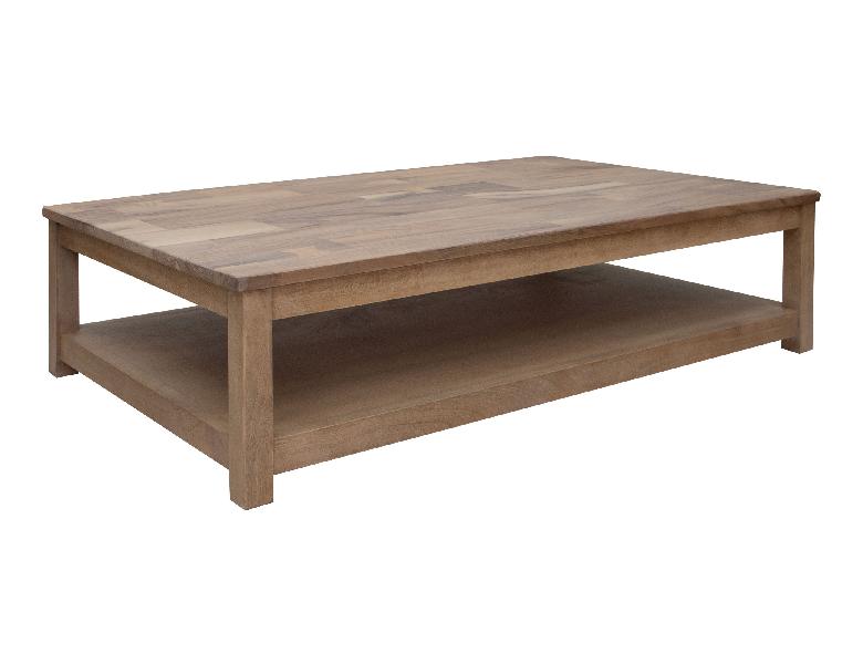 Image of Natural Parota - Deluxe Cocktail Table - Brown Cappuccino