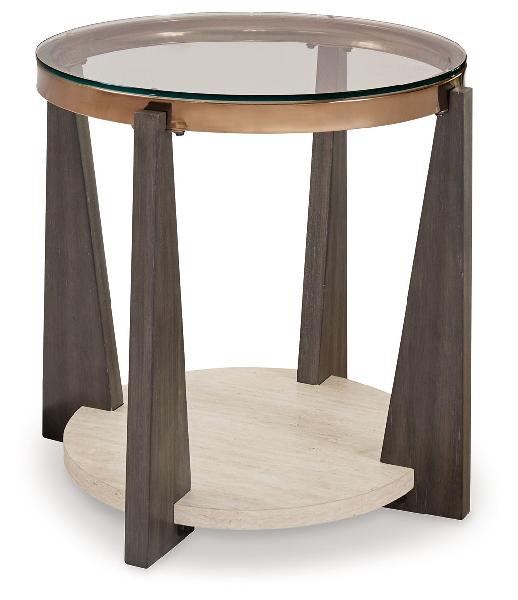 Image of Frazwa - Round End Table - Multi