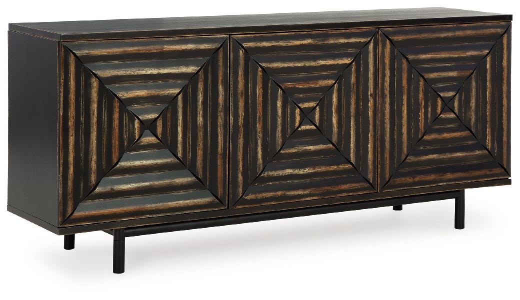 Image of Fair Ridge - Accent Cabinet - Distressed Black