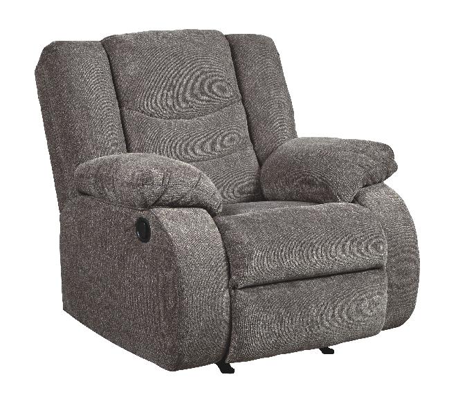Image of Tulen - Rocker Recliner - Dark Gray