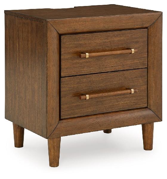 Image of Lyncott - Two Drawer Night Stand - Brown