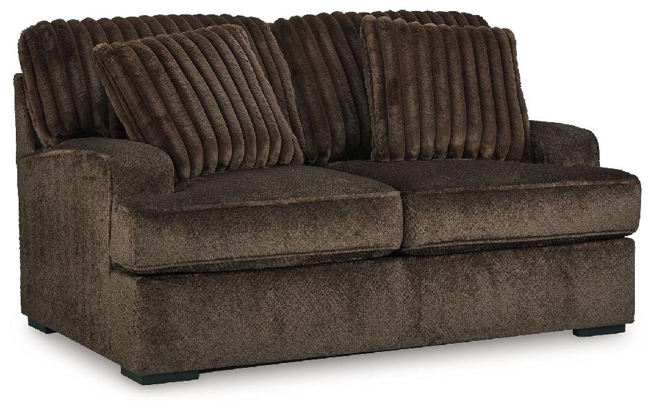 Image of Aylesworth - Loveseat - Chocolate