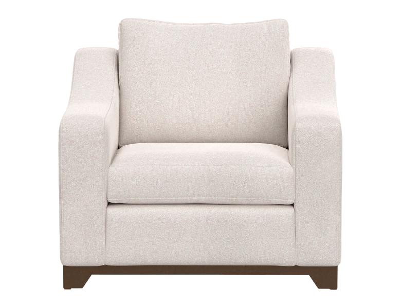 Image of Natural Parota - Armchair - Mink Withe