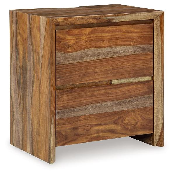 Image of Dressonni - Two Drawer Night Stand - Brown