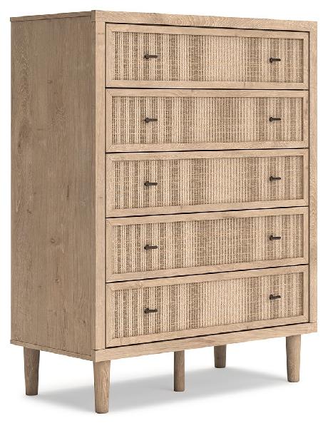 Image of Cielden - Five Drawer Wide Chest - Two-Tone